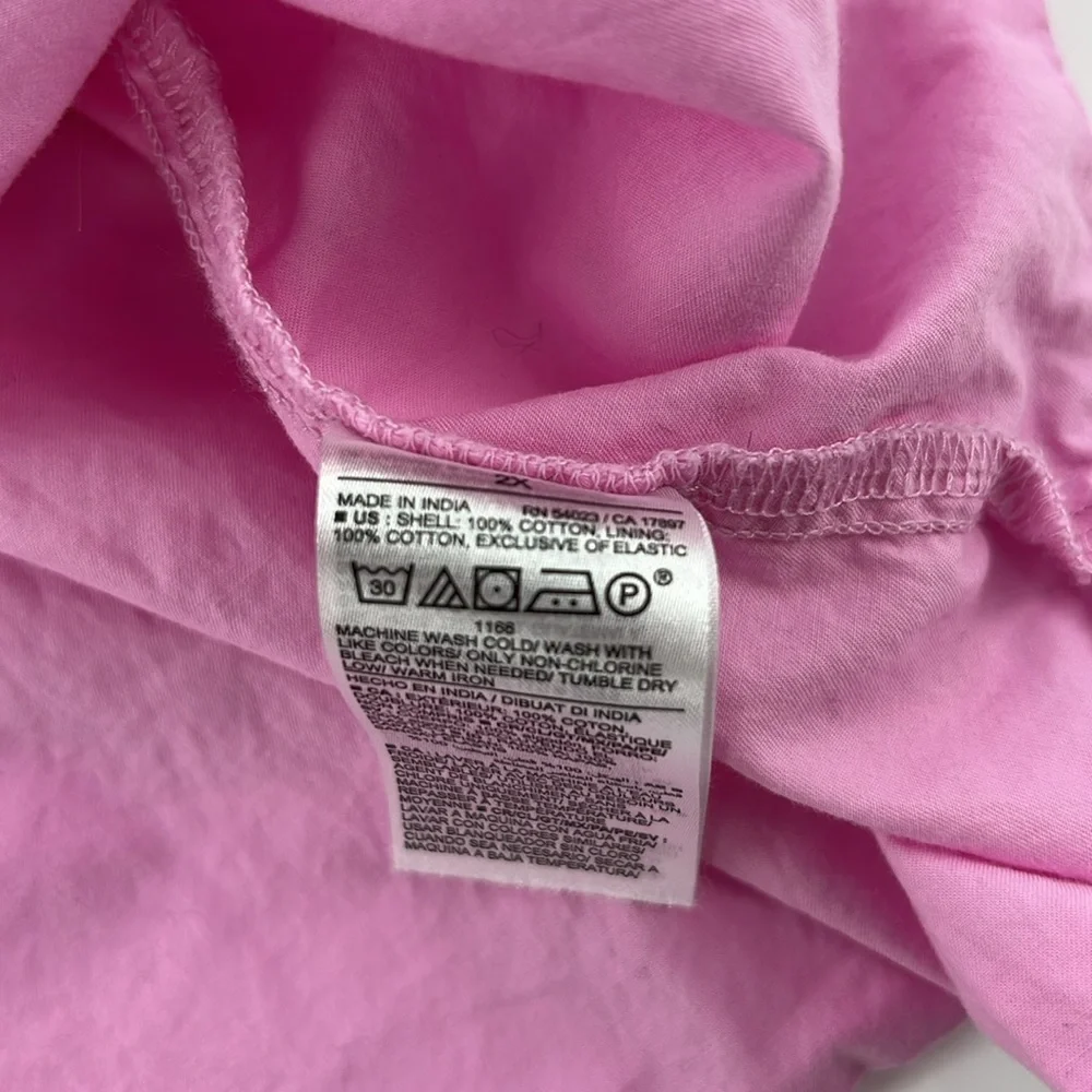 Old Navy Milkmaid Babydoll Puff Sleeve Womens Pink Top Plus Pink Everyday Casual